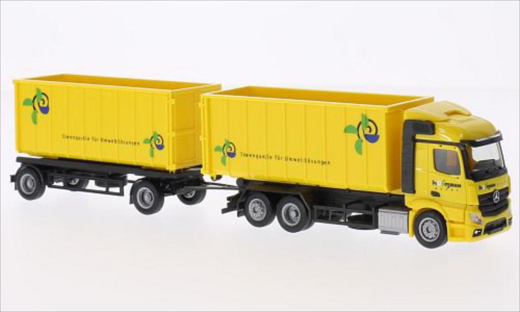 Mercedes Actros 1/87 Herpa Streamspace Hofmann denkt 2011 modellino in miniatura