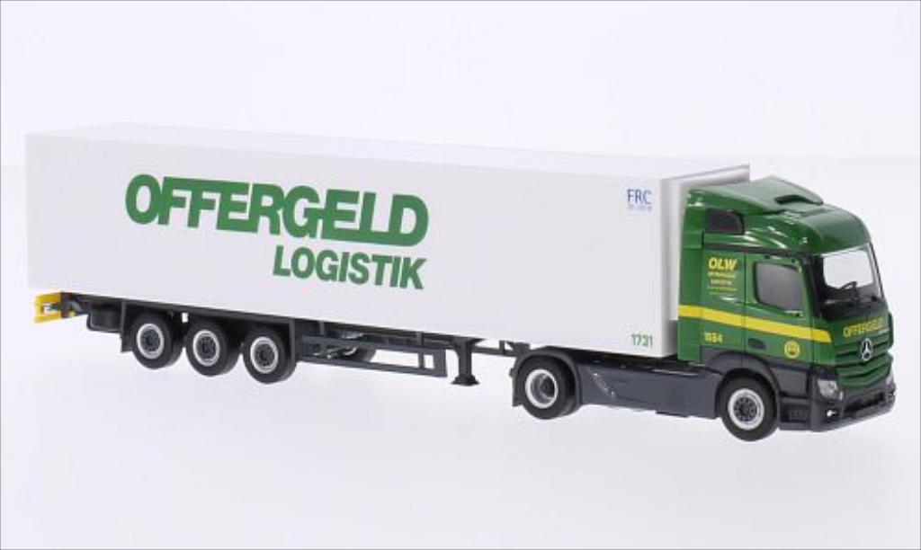 Mercedes Actros 1/87 Herpa Streamspace Offergeld modellino in miniatura