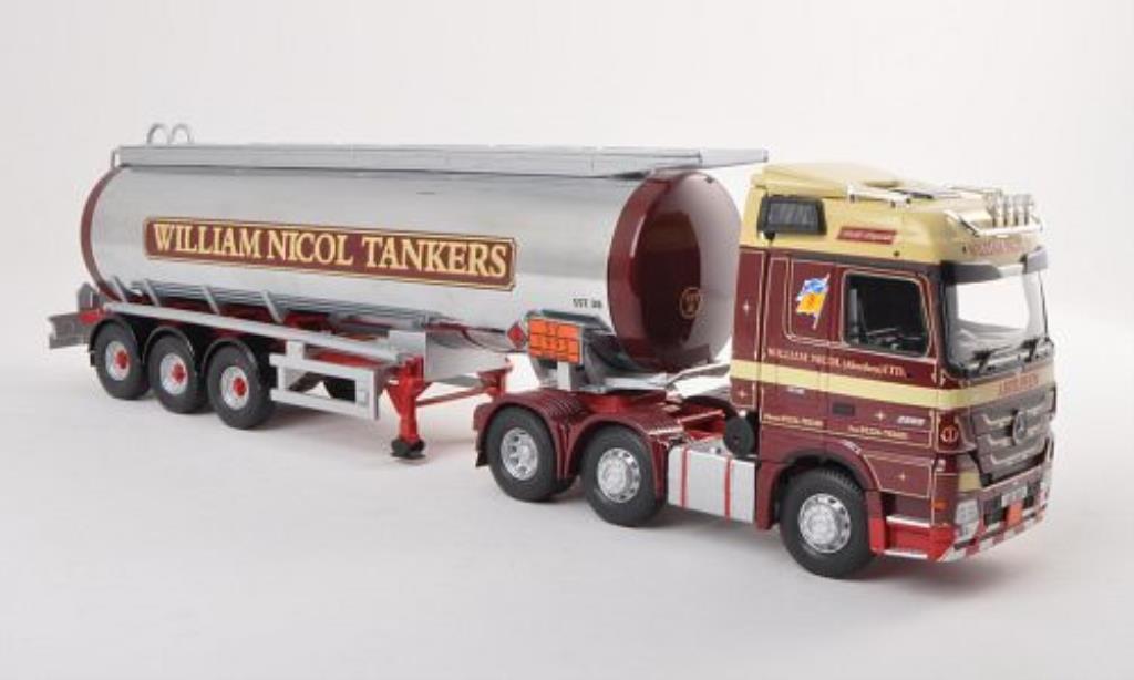 Mercedes Actros 1/50 Corgi Tanksattelzug William Nicol Tankers modellino in miniatura