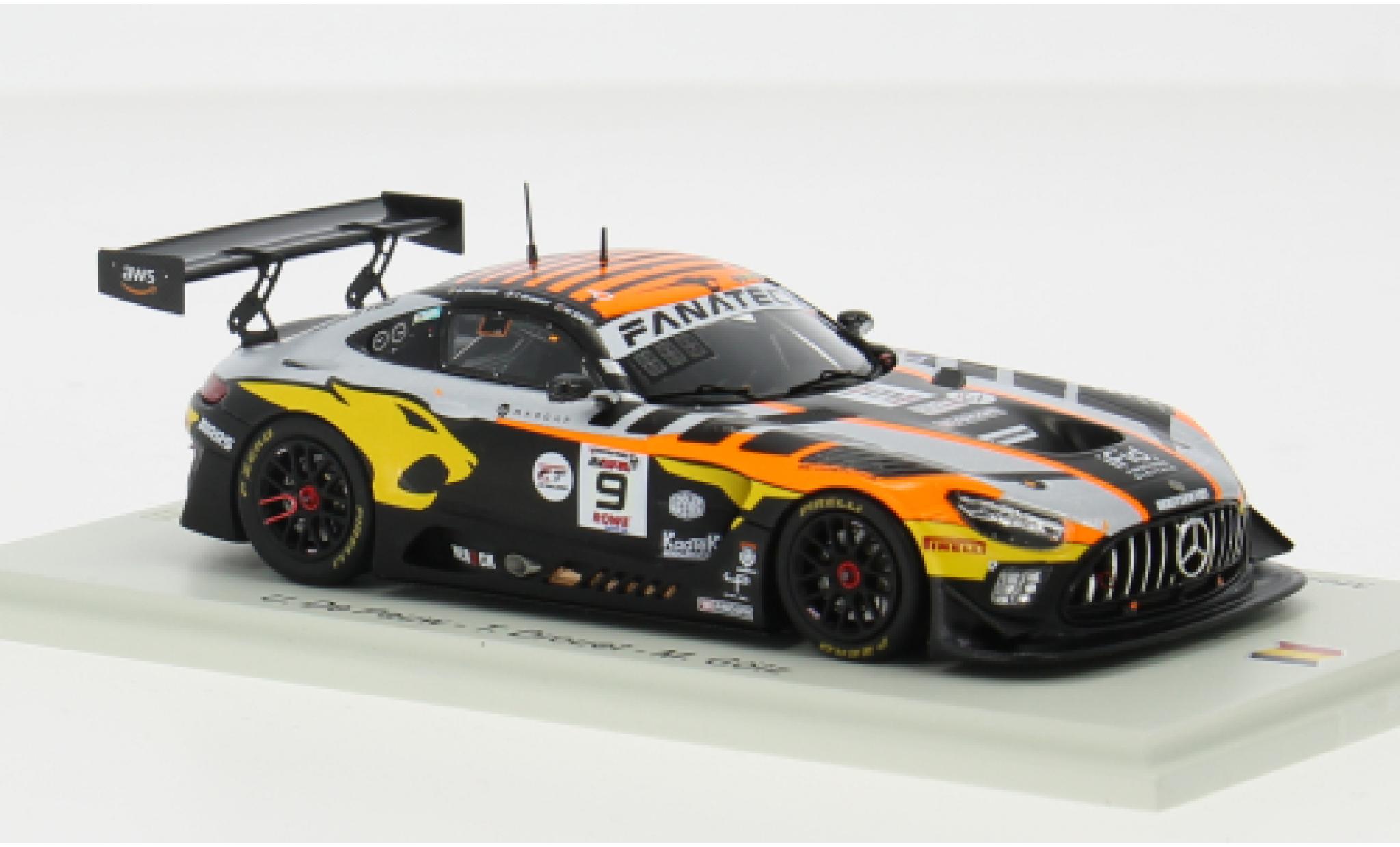 Mercedes AMG GT 1/43 Spark 3 EVO #9 1:43 modellino in miniatura
