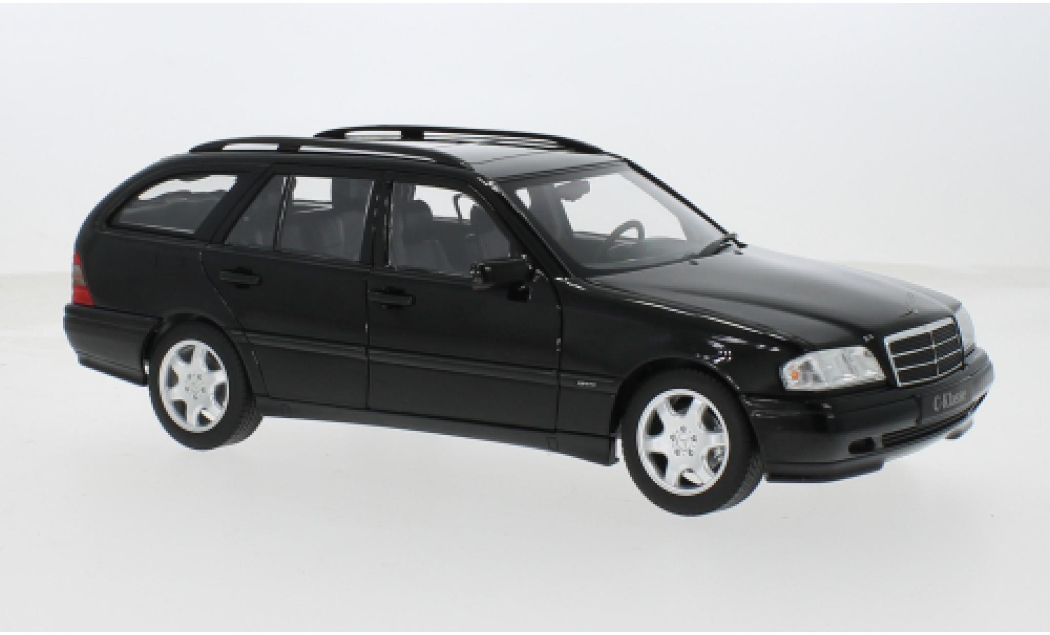 Mercedes Classe C 1/18 Norev (W202 schwarz 1:18 modellino in miniatura