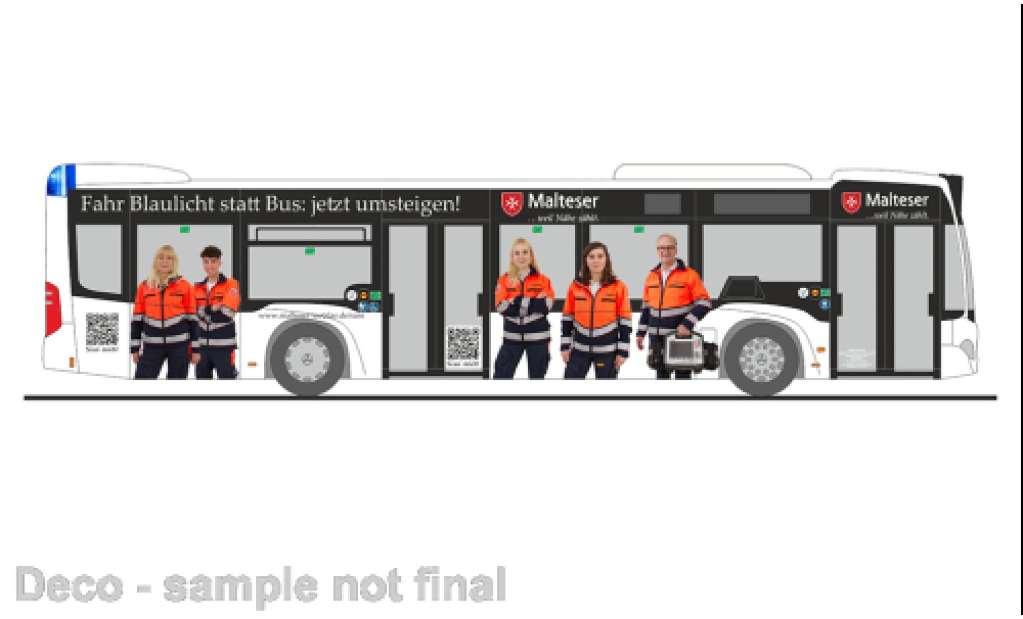 Mercedes Citaro 1/87 Rietze Malteser 1:87 modellino in miniatura
