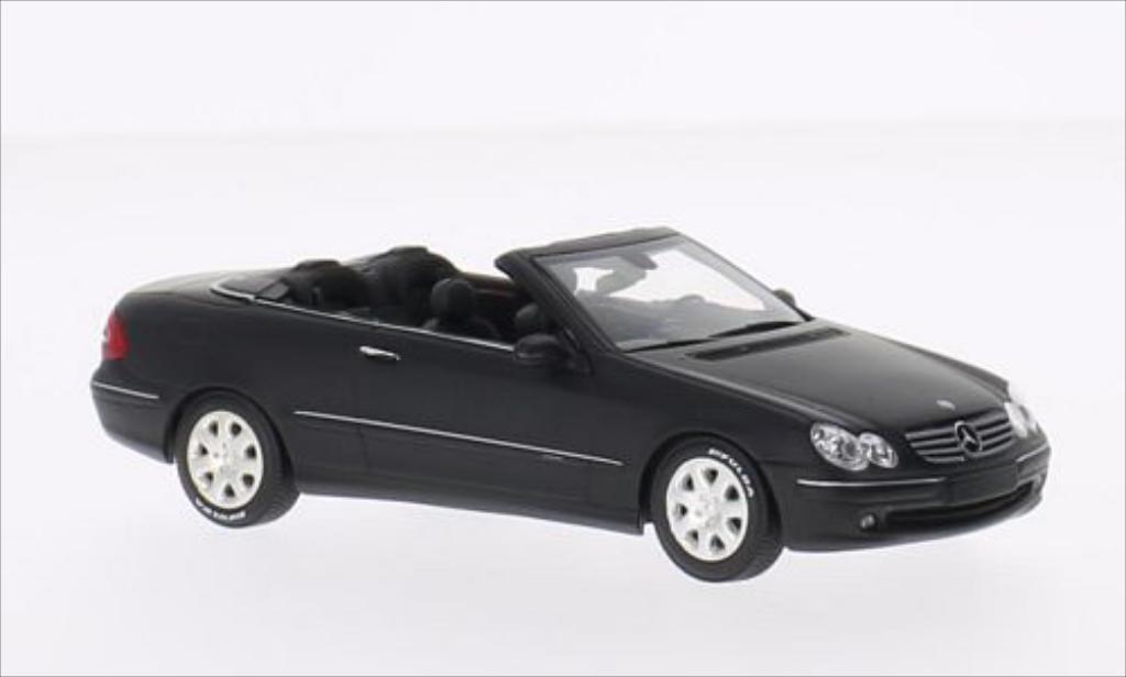 Mercedes Classe CL 1/43 Minichamps K Cabriolet matt-nero 2002 modellino in miniatura