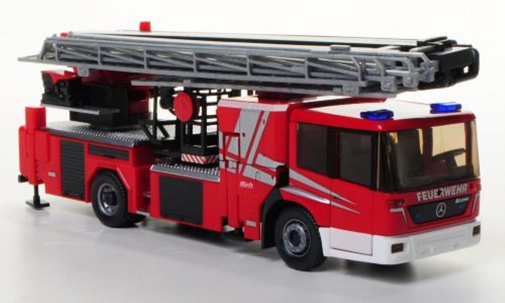 Mercedes Econic 1/87 Wiking mit Metz B32 Hubrettungsbuhne Feuerwehr modellino in miniatura