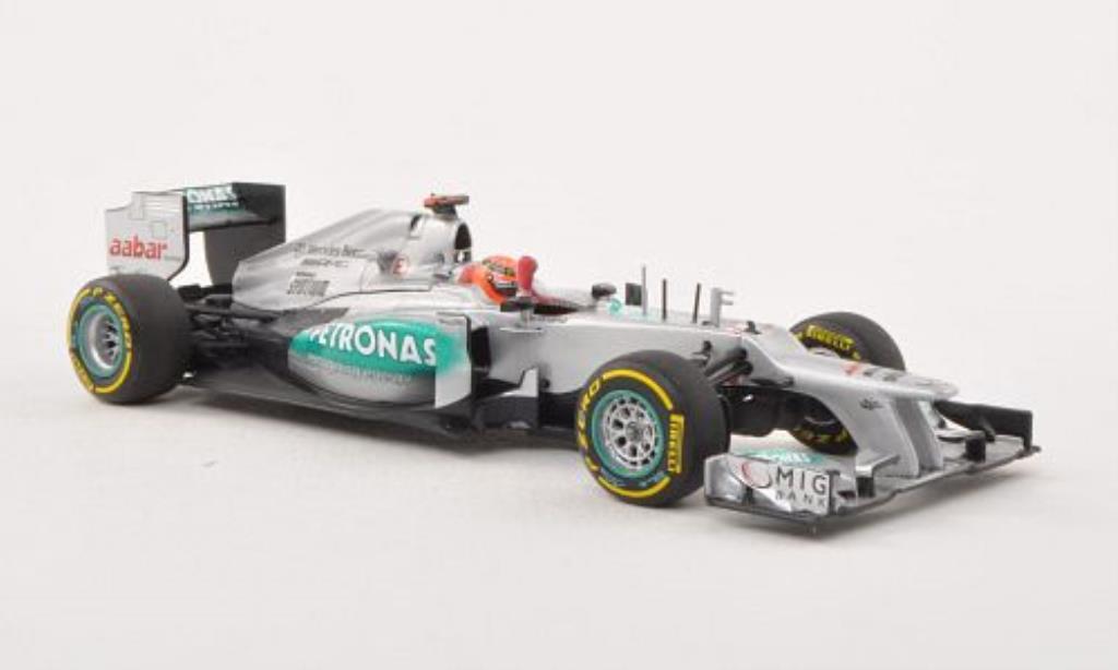 Mercedes F1 1/43 Minichamps W03 No.7 Petronas GP Valencia 2012 modellino in miniatura