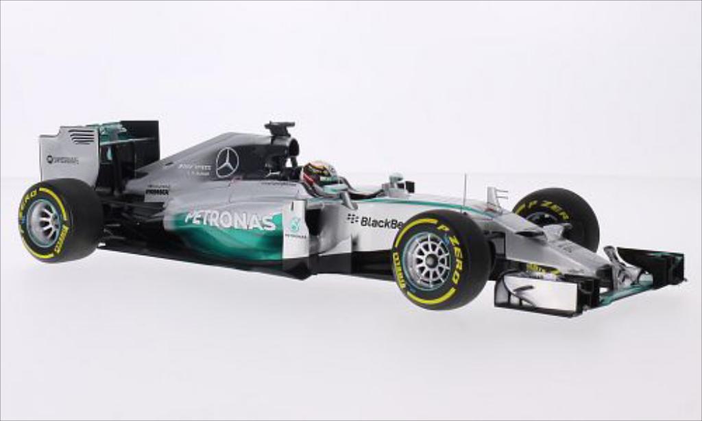 Mercedes F1 1/18 Minichamps W05 Hybrid No.44 AMG Petronas Team Petronas Formel 1 GP Abu Dhabi 2014 modellino in miniatura