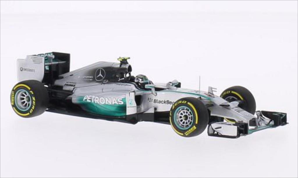 Mercedes F1 1/43 Minichamps W05 Hybrid No.6 AMG Petronas Team Petronas Formel 1 GP Abu Dhabi 2014 modellino in miniatura