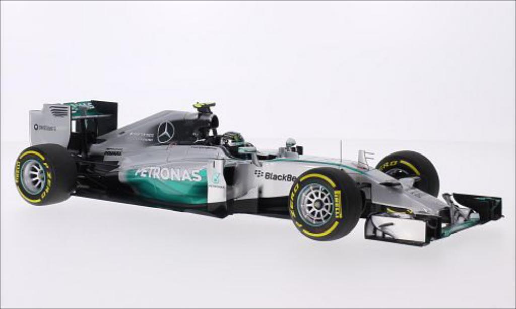 Mercedes F1 1/18 Minichamps W05 Hybrid No.6 AMG Petronas Team Petronas GP Abu Dhabi 2014 modellino in miniatura
