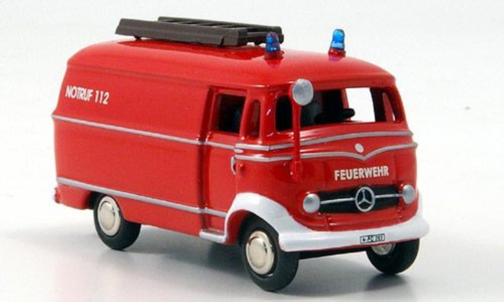 Mercedes L319 1/87 Bub Kastenwagen Feuerwehr modellino in miniatura