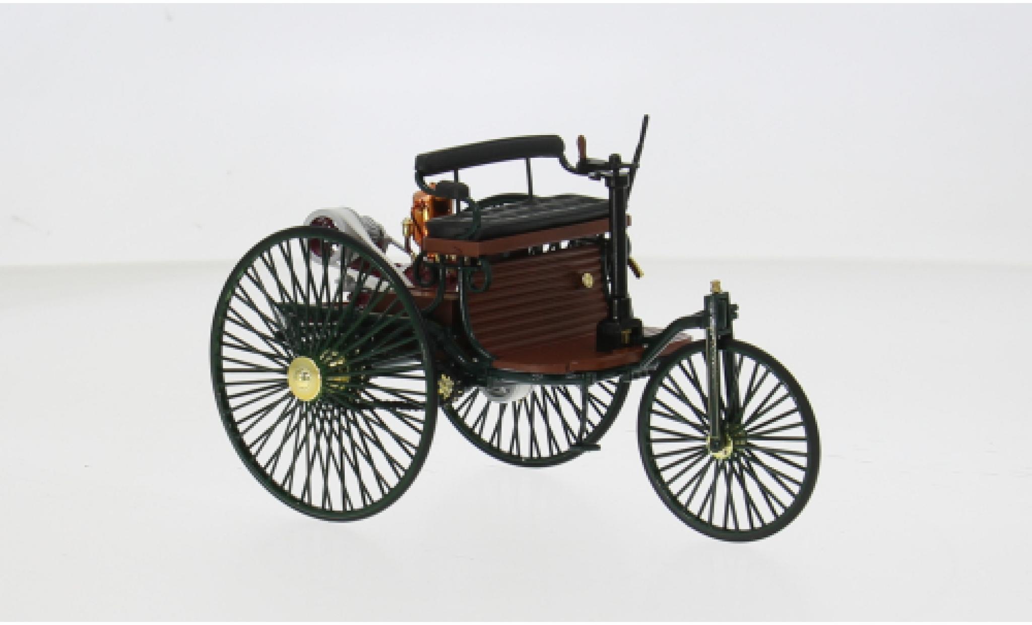Mercedes Patent 1/18 Norev Motorwagen Holzoptik/schwarz 1886 1:18 modellino in miniatura