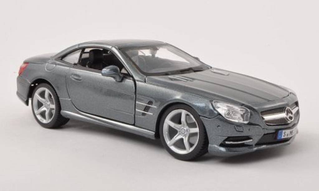 Mercedes Classe SL 500 1/24 Burago 500 (R231) grigio Verdeck geschlossen modellino in miniatura