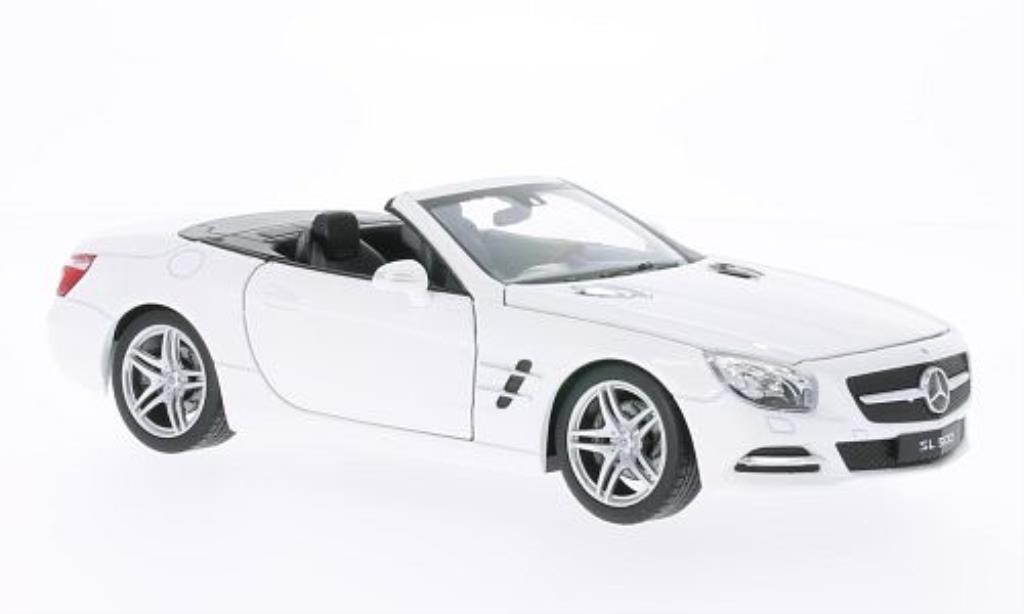 Mercedes Classe SL 500 1/24 Welly 500 (R231) bianco 2012 modellino in miniatura