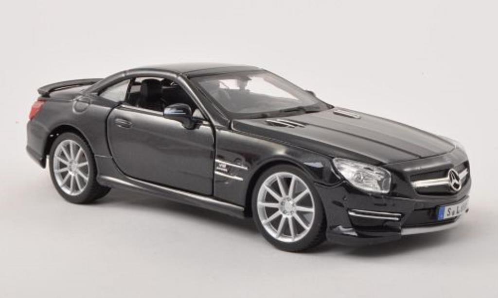Mercedes Classe SL 65 1/24 Burago 65 AMG (R231) anthrazit Verdeck geschlossen modellino in miniatura