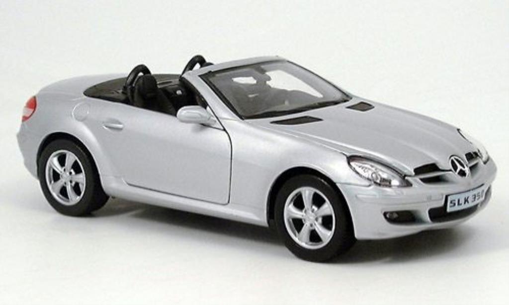 Mercedes Classe SLK 1/24 Welly 350 grigio modellino in miniatura