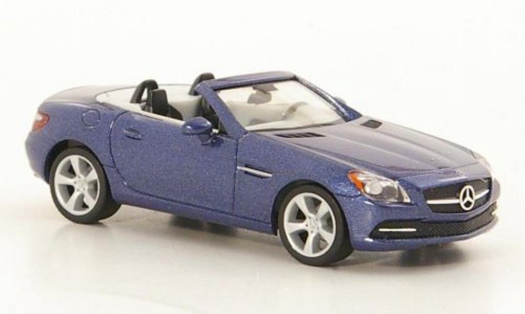 Mercedes Classe SLK 1/87 Herpa (R172) blu 2011 modellino in miniatura