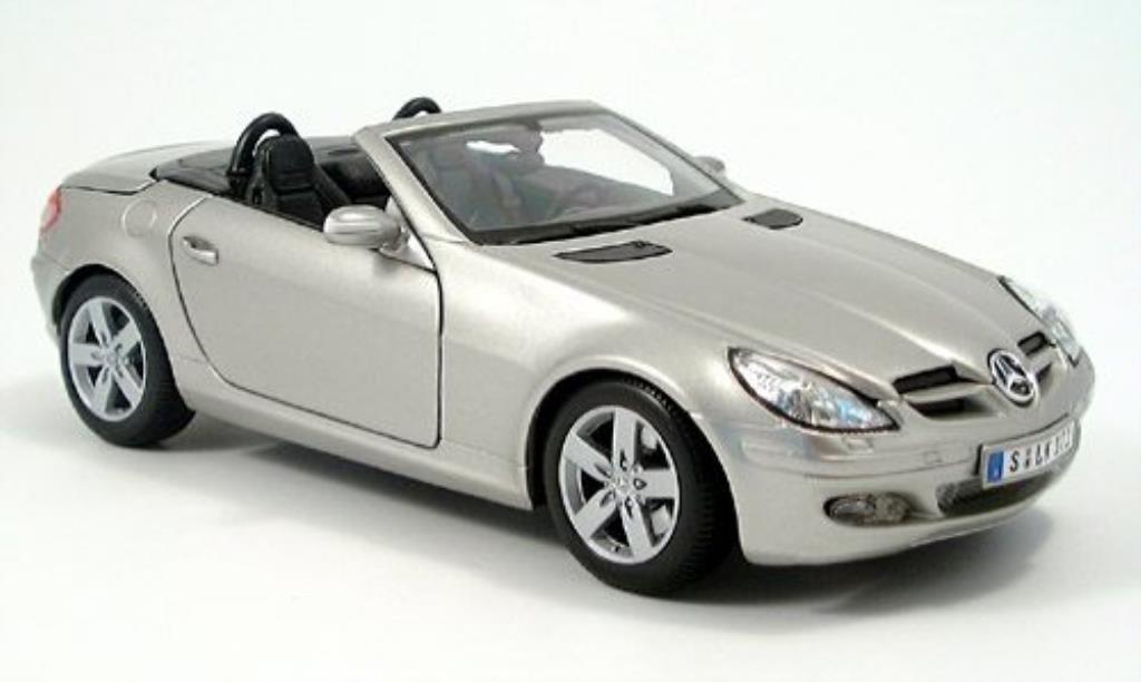 Mercedes Classe SLK 1/18 Maisto grigiogrigio offen 2004 modellino in miniatura