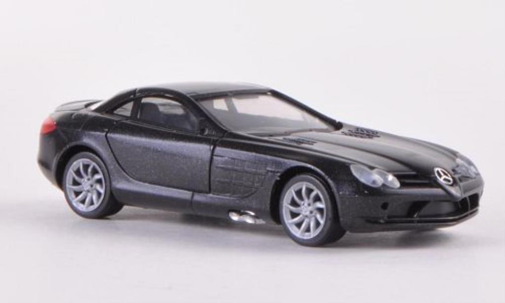 Mercedes SLR 1/87 Herpa McLaren nero innen grigio 2004 modellino in miniatura