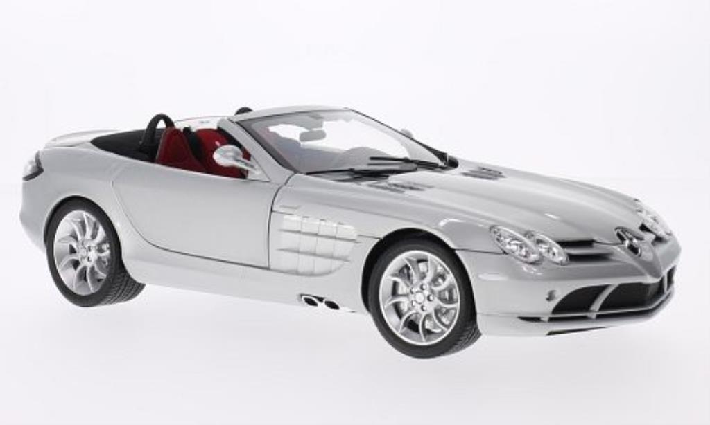 Mercedes SLR 1/18 Minichamps McLaren Roadster grigio 2007 modellino in miniatura