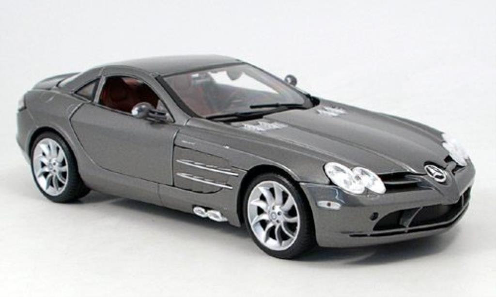 Mercedes SLR 1/18 Maisto grigiogrigio 2003 modellino in miniatura