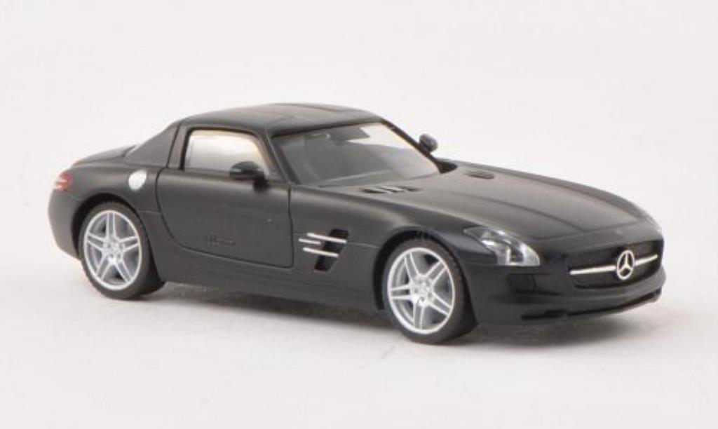 Mercedes SLS 1/87 Herpa AMG (C197) matt-nero modellino in miniatura
