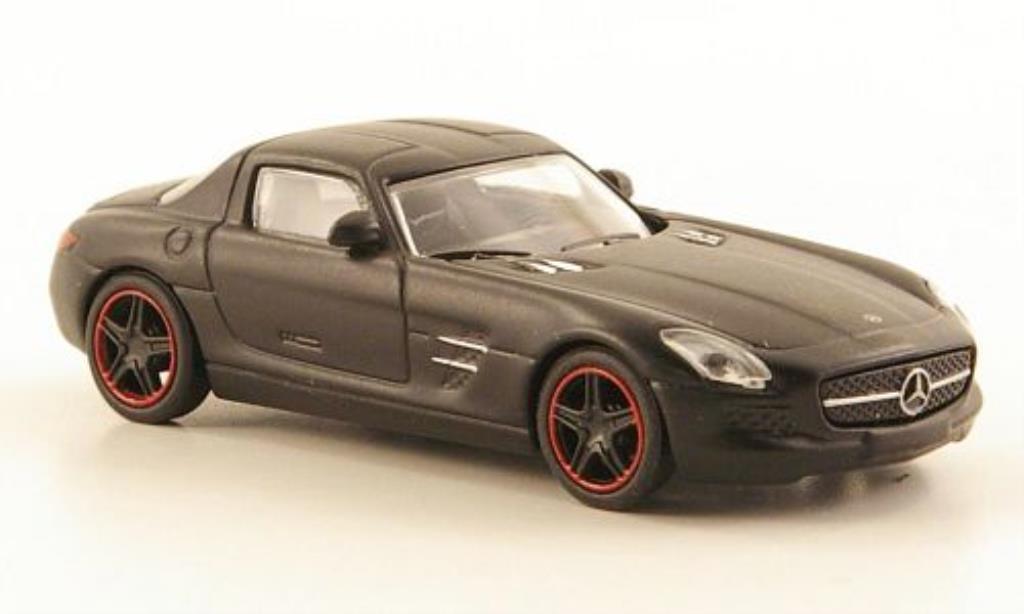 Mercedes SLS 1/87 Schuco AMG (C197) mattnero modellino in miniatura