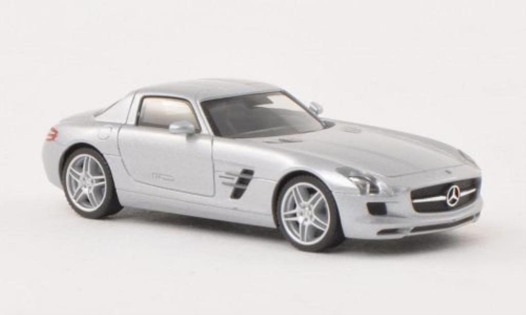 Mercedes SLS 1/87 Herpa AMG (C197) mett-grigio modellino in miniatura