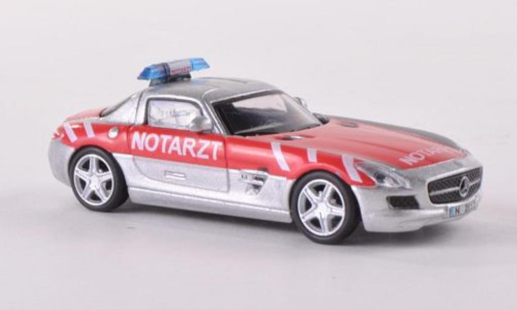 Mercedes SLS 1/87 Schuco AMG (C197) Notarzt modellino in miniatura