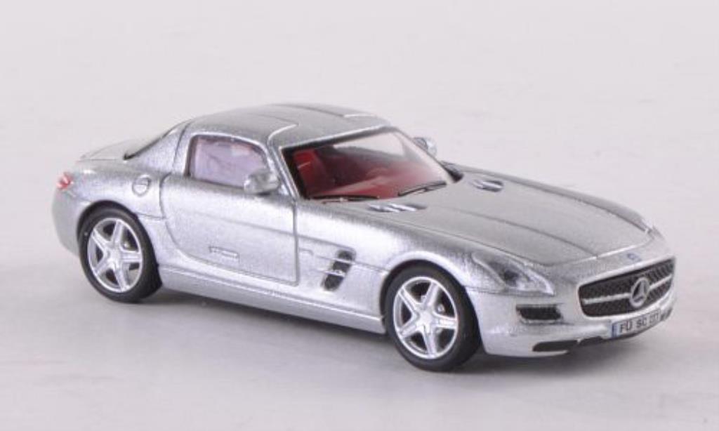 Mercedes SLS 1/87 Schuco AMG Coupe grigio modellino in miniatura