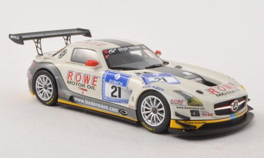 Mercedes SLS 1/43 Minichamps AMG GT3 No.21 Rowe Racing 24h Nurburgring 2012 /Bullitt modellino in miniatura