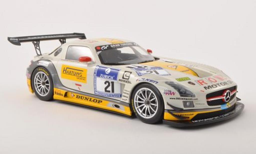 Mercedes SLS 1/18 Minichamps AMG GT3 No.21 Rowe Racing 24h Nurburgring 2013 /Hohenadel modellino in miniatura