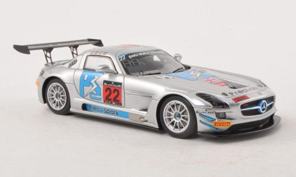 Mercedes SLS 1/43 Spark AMG GT3 No.22 Preci- 24h Spa 2013 /G.Jones modellino in miniatura