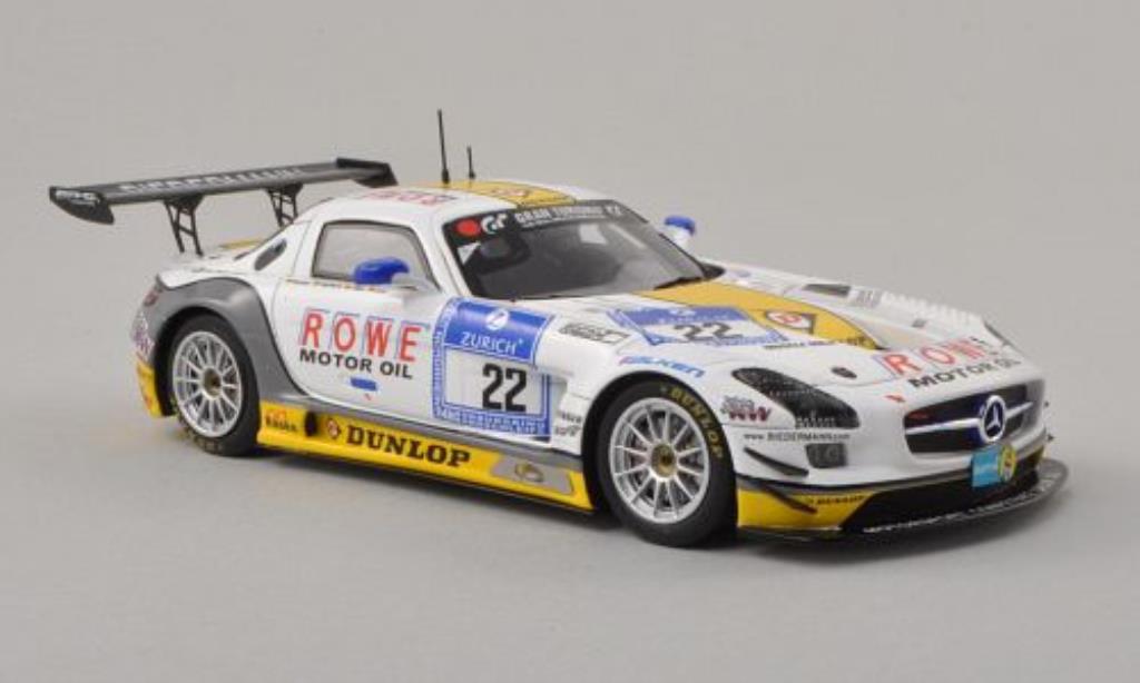 Mercedes SLS 1/43 Spark AMG GT3 No.22 ROWE/Biedermann 24h Nurburgring 2013 /N.Bastian modellino in miniatura