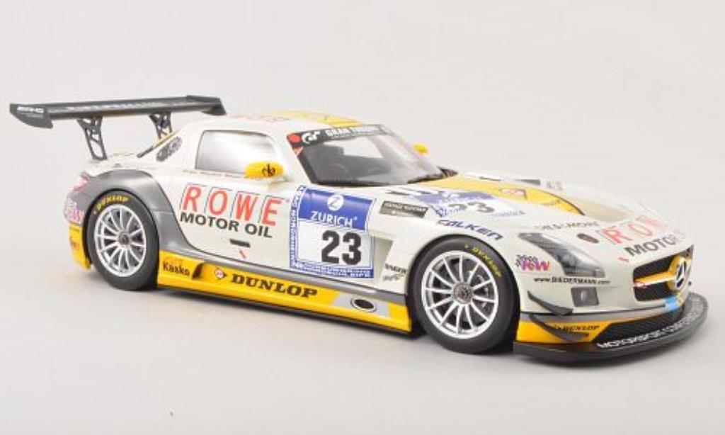 Mercedes SLS 1/18 Minichamps AMG GT3 No.23 Rowe Racing 24h Nurburgring 2013 /Jager modellino in miniatura