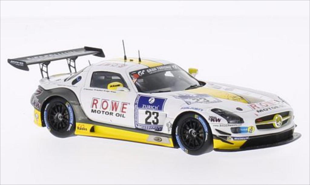 Mercedes SLS 1/43 Spark AMG GT3 No.23 Rowe Racing 24h Nurburgring 2014 /R.Goransson modellino in miniatura