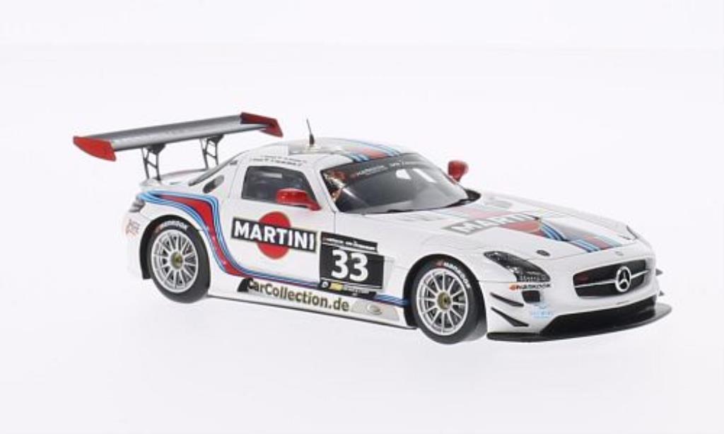 Mercedes SLS 1/43 Spark AMG GT3 No.33 Martini / Mishu Motors 12h Zandvoort /R.van modellino in miniatura
