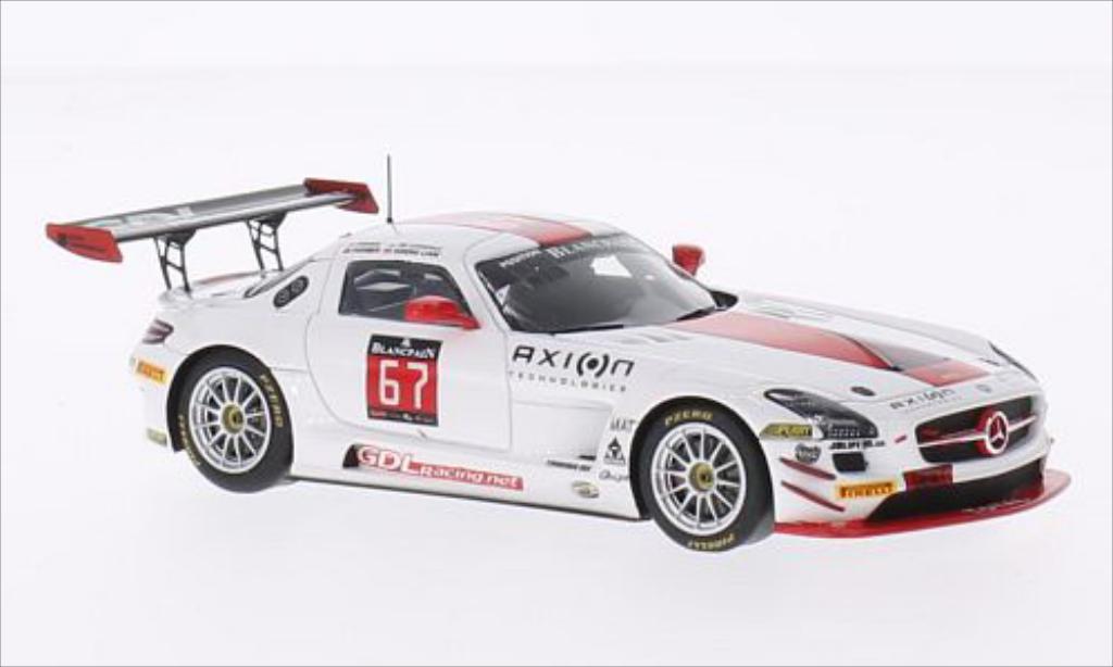 Mercedes SLS 1/43 Spark AMG GT3 No.67 GDL Motorsport 24h Spa 2014 modellino in miniatura