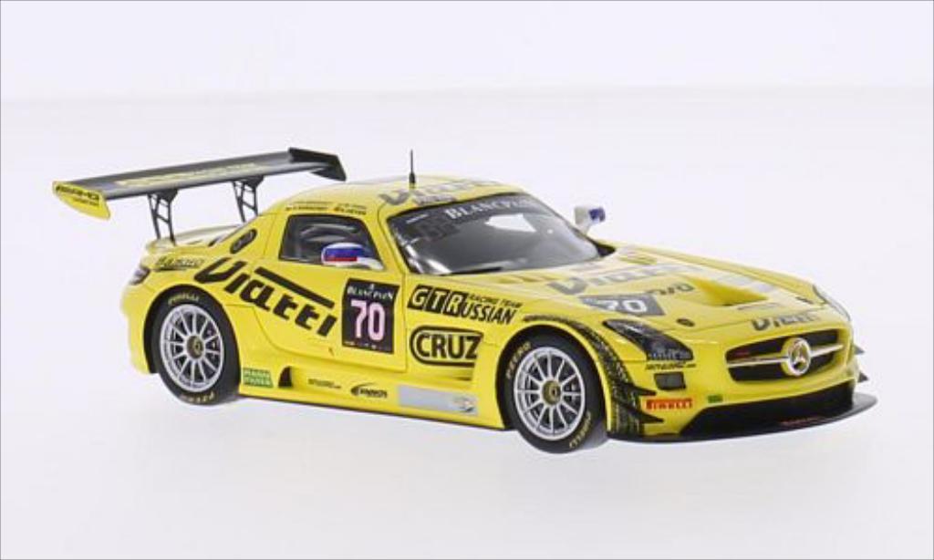 Mercedes SLS 1/43 Spark AMG GT3 No.70 GTRussian Racing Team 24h Spa 2015 /M.Toril modellino in miniatura