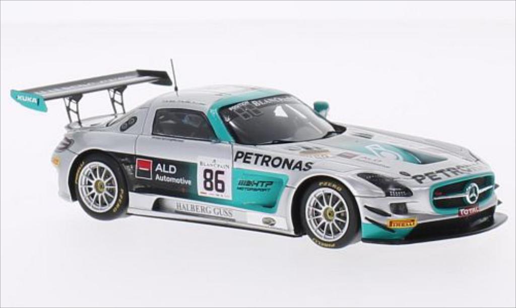 Mercedes SLS 1/43 Spark AMG GT3 No.86 HTP Motorsport Petronas 24h Spa 2014 /J.Jaafer modellino in miniatura