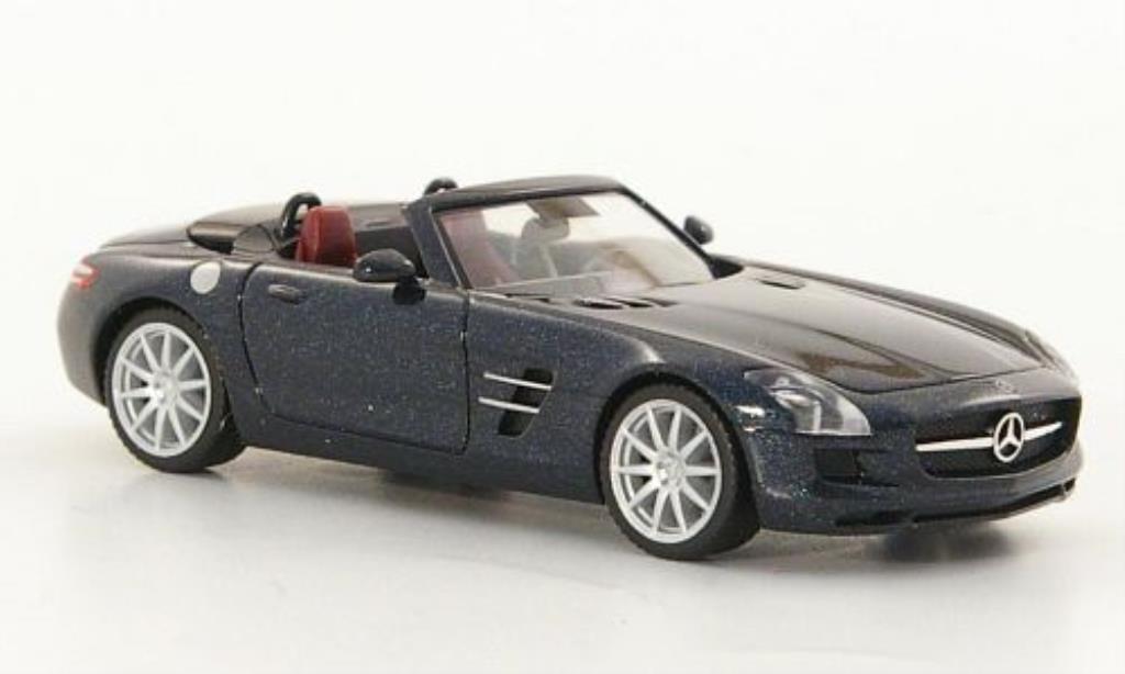 Mercedes SLS 1/87 Herpa AMG Roadster (R197) blu 2011 modellino in miniatura
