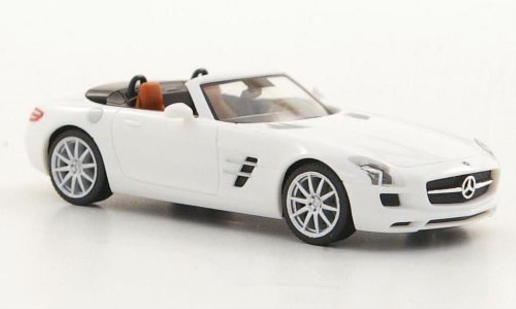 Mercedes SLS 1/87 Herpa AMG Roadster (R197) bianco 2011 modellino in miniatura
