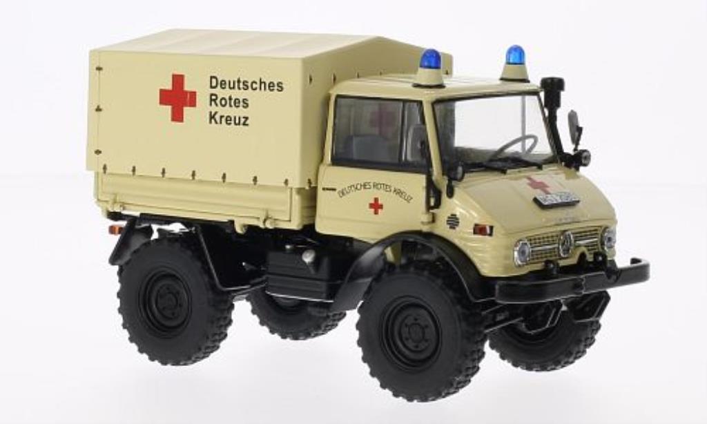 Mercedes Unimog 1/32 Weise 406 (U84) Deutsches rossoes Kreuz modellino in miniatura
