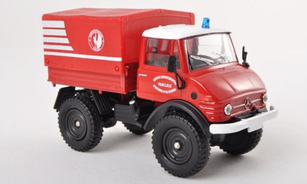 Mercedes Unimog 1/50 Solido 406 Vehicule dIncendie et de Secours - Vaucluse Feuerwehr 1963 modellino in miniatura