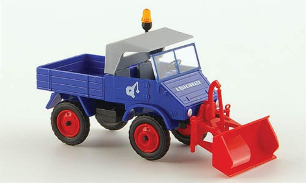 Mercedes Unimog 1/87 Epoche 411 August Quakernack modellino in miniatura