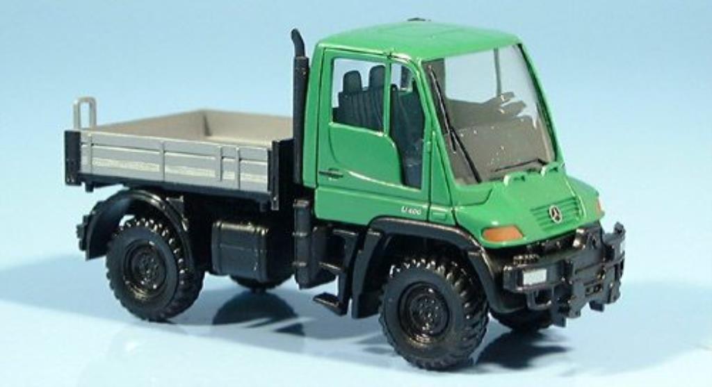Mercedes Unimog 1/87 Wiking U 400 grun modellino in miniatura