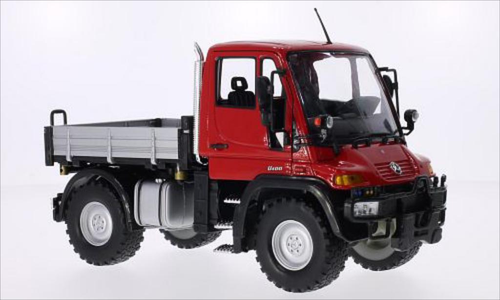 Mercedes Unimog 1/24 Welly U400 rosso modellino in miniatura
