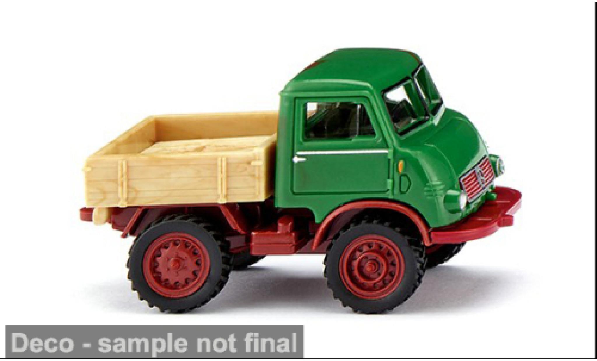 Mercedes Unimog 1/87 Wiking U401 gr&uuml;n/rot 1950 1:87 modellini auto