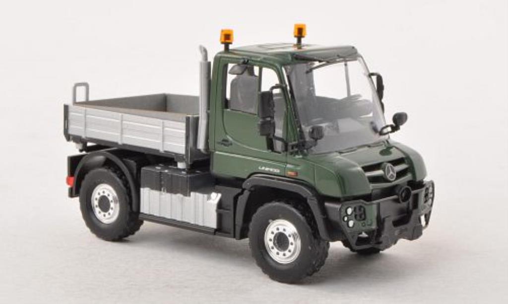 Mercedes Unimog 1/87 Busch U430 Pritsche grun modellino in miniatura