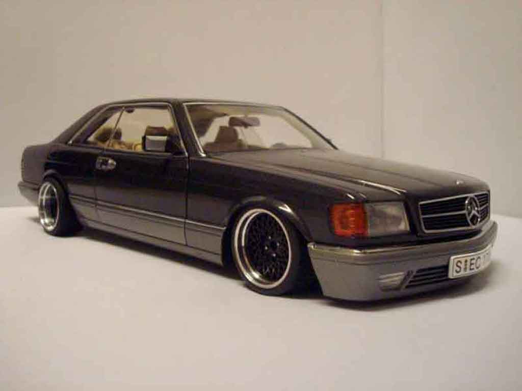 Mercedes 500 SEC 1/18 Autoart SEC jantes 16 bbs tuning modellino in miniatura