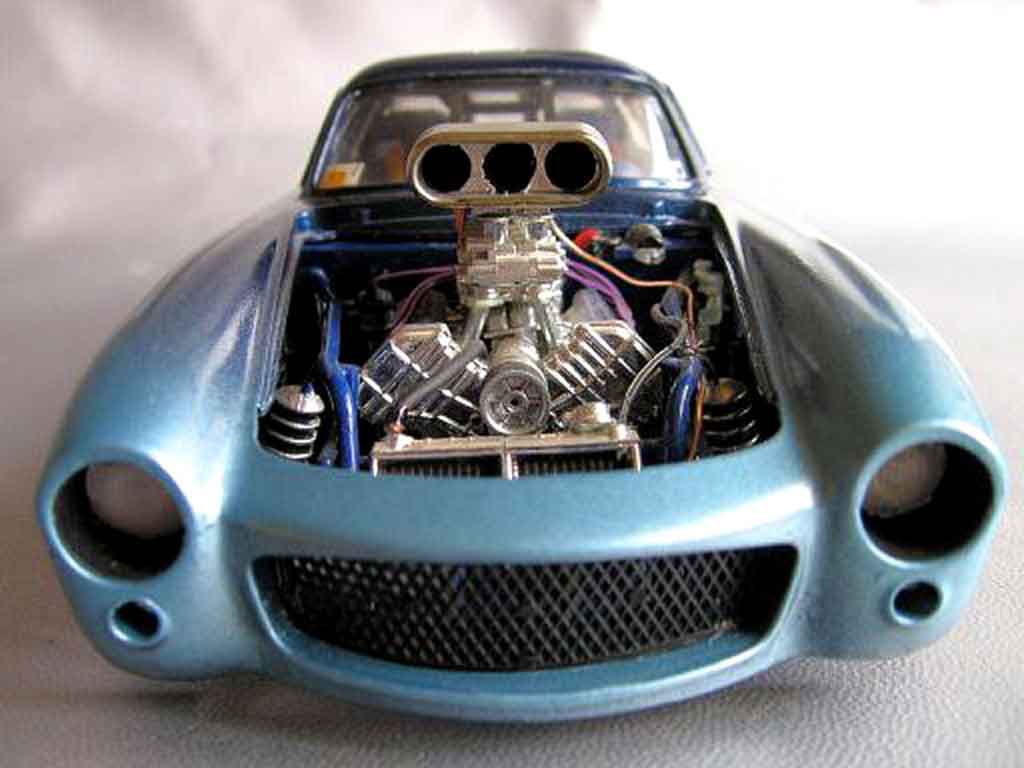 Mercedes 300 SL 1/18 Burago SL pro street 1954 tuning modellino in miniatura