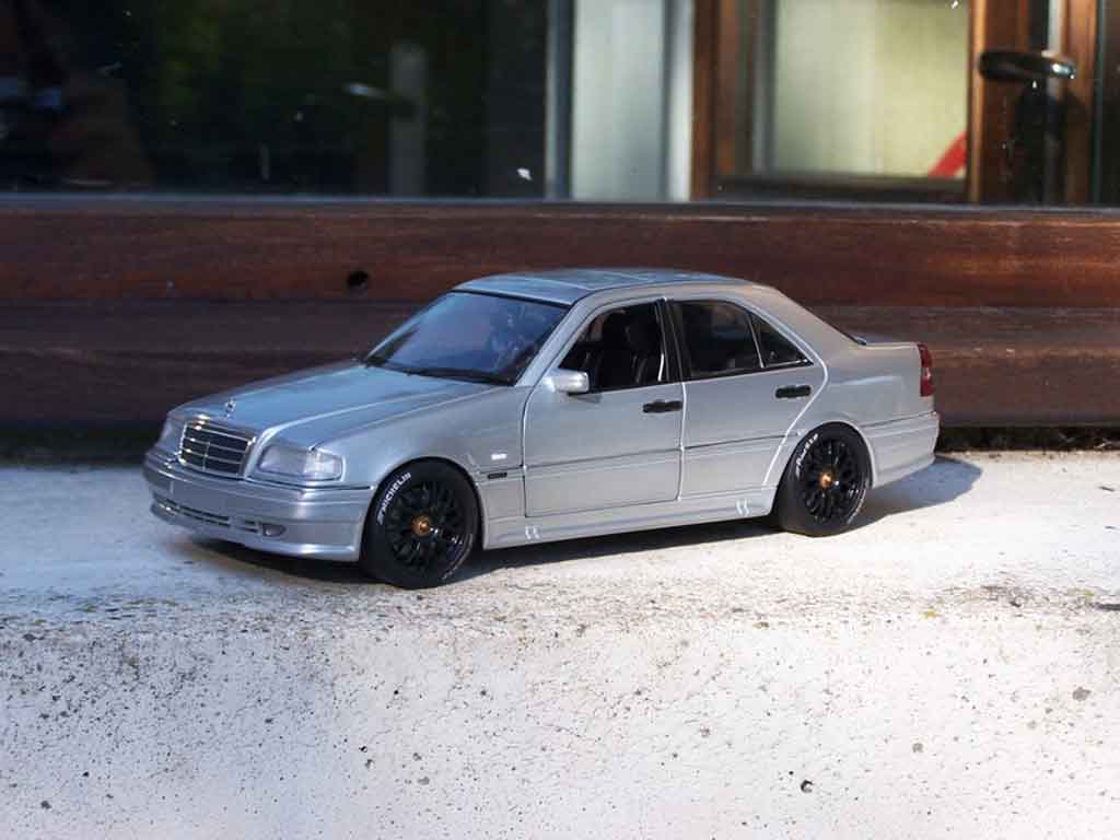 Mercedes Classe C 1/18 Ut Models 36 amg grigio jantes bbs tuning modellino in miniatura